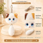 AI Cat Companion Robot - Interactive Emotional Support Pet with 40+ Languages Voice Cloning Long-term Memory - Touch Sensitive Smart Toy for Kids Adults - Calico Cat