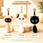 AI Cat Companion Robot - Interactive Emotional Support Pet with 40+ Languages Voice Cloning Long-term Memory - Touch Sensitive Smart Toy for Kids Adults - Siamese Cat