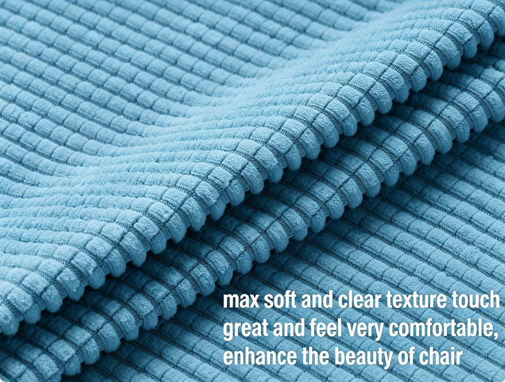 Stretch Full Cover Chair Cover 6-Pack - Waterproof Anti-Slip Elastic Seat Protector for Dining Room Hotel - Thick Warm Waffle Texture - Dusty Blue (6-Pack)