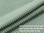 Stretch Full Cover Chair Cover 6-Pack - Waterproof Anti-Slip Elastic Seat Protector for Dining Room Hotel - Thick Warm Waffle Texture - Gray Green (6-Pack)
