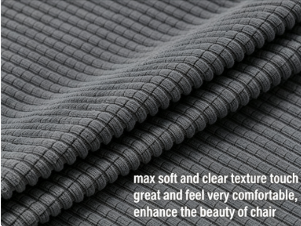 Stretch Full Cover Chair Cover 6-Pack - Waterproof Anti-Slip Elastic Seat Protector for Dining Room Hotel - Thick Warm Waffle Texture - Gray (6-Pack)