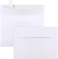 50 Packs 5x7 Envelopes, White A7 Envelopes for Invitations, Printable, Self Seal Weddings, Photos, Postcards, Greeting Cards, Mailing (5.25x7.25in)