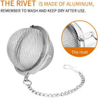 Store 2pcs Stainless Steel Mesh Tea Ball Inch Tea Strainers Tea Strainer Filters for Tea (2.1 inches)
