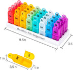 Monthly Pill Organizer 2 Times a Day - 30 Day Pill Box AM PM, BPA Free One Month Medicine Organizer Twice Daily, 31-Day Case to Hold Vitamins, Supplements & Medication