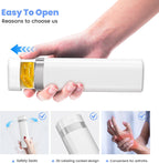 7-Day Pill Organizer, Travel Pill Case with Easy-to-Use Design, Large-Capacity Vitamin Box, Portable Drawer Medication Organizer for Once-a-Day Vitamins, Pills, and Supplements (White)