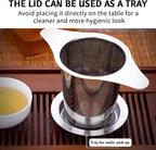 2 Pack Tea Infuser Stainless Steel Mesh Strainer, Tea Strainer Steeper Filter with Double Handles for Hanging on Teapots, Mugs, Cups to Steep Loose Leaf Tea and Coffee, Large Capacity (Silver)