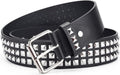 Studded Belts Women Y2K Stud Punk Rock Woman Girls Black Waist Belt for Cosplay Halloween