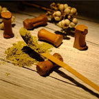 Bamboo Matcha Scoop - Traditional Chashaku Tea Spoon for Tea Ceremony - Elegant White Design - Tea Accessories - 18cm Size