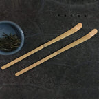 Bamboo Matcha Scoop - Traditional Chashaku Tea Spoon for Tea Ceremony - Elegant White Design - Tea Accessories - 18cm Size