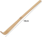 Bamboo Matcha Scoop - Traditional Chashaku Tea Spoon for Tea Ceremony - Elegant White Design - Tea Accessories - 18cm Size