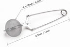 Snap Ball Tea Strainer,  3 Pack Premium Stainless Steel Tea Infuser with Handle for Loose Leaf Tea Fine Mesh Tea Balls Filter Infusers