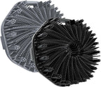 2PCS Scrubbies - Scrubbies The Sud Bud,Silicone Body Scrubber, Exfoliating Body Scrubber for Sensitive Skin, Scrubbies for Body, Silicone Body Brush for Showering, Charcoal (Grey and Black)