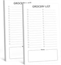Grocery List Magnet Pad for Fridge, 2 Pack Magnetic Notepads Refrigerator, Full Back Shopping Lists, 60 Sheets Per Note Pads -