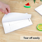 Grocery List Magnet Pad for Fridge, 2 Pack Magnetic Notepads Refrigerator, Full Back Shopping Lists, 60 Sheets Per Note Pads -