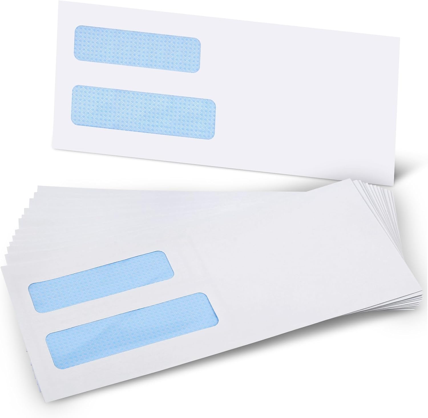 #10 Window Envelopes 72P, Double Self Seal for Invoices, Statements and Business Checks, Size 4-1/8 x 9-1/2 Inches (White) -