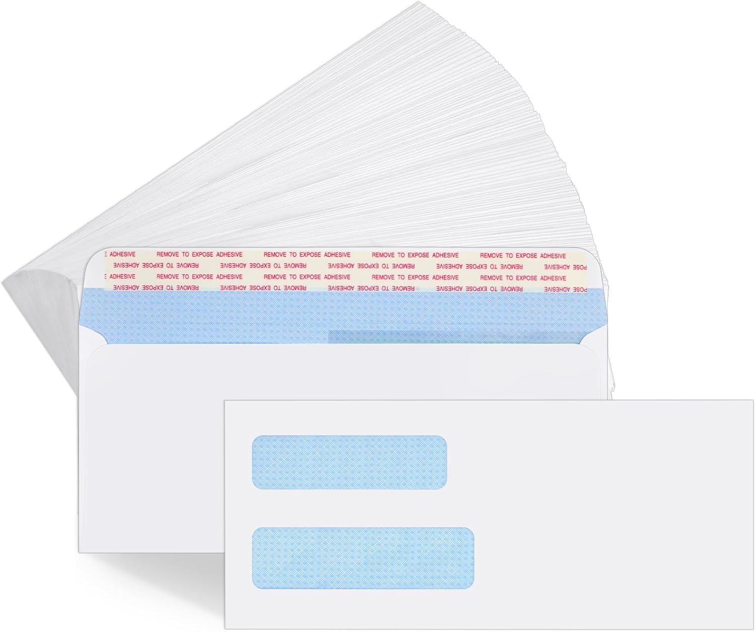 #10 Window Envelopes 72P, Double Self Seal for Invoices, Statements and Business Checks, Size 4-1/8 x 9-1/2 Inches (White) -