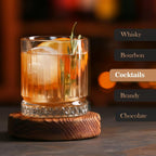 Whiskey Ice Cubes Mold 2 Pack - Round Cube & Ball Maker Set with Storage Bin, Trays Lid, Tongs for Bourbon Cocktails, Gifts Lover