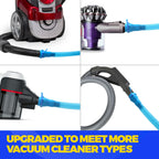 3 Pieces Dryer Vent Cleaner Kit - Lint Screens Brush Part,Dryer Trap Vacuum Brush,Vacuum Hose Attachment,Compatible with Most Cleaner,Quickly Removers 3p-blue