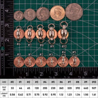 20 Pack Fishing Swivels, Ball Bearing Swivels Tackles, Copper Stainless Steel Solid Rings High Strength Barrel Saltwater - #8-390LB-20