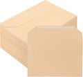 100 Pack Legal Size File Envelope 10" x 15" Document Folder Heavyweight Manila 143 lb Ungummed Flap Jackets for Attorney Employee Mailing Office Business, Beige -