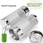 2 Pack Beer Dry Hopper Filters, 2.8 x 7 inch 300 Micron Mesh Hop Strainer with Lid, Stainless Steel Spider Nylon Bristles, Brewing Filters Straining Keg for Home Coffee Wine Juice
