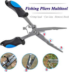 Vishaaktang - Hook Remover - Stainless Steel - Long Nose Hook Remover - With Sheath and Lanyard - Suitable for Line Clippers