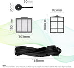 Spare Replacement Parts or Shark ION Robot AV751 AV752 AV753 S87 R85 RV850, RV850WV Vacuum Cleaner Accessory Kit Pack o 4 Side Brushes,1 Main Brush, 3 Pre-Motor ilter, 1 Cleaning Gear