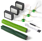 Replacement Parts & Accessories or iRobot E, I & J Series, Combo i5, j5 Series Robot Vacuum, Dual Multi-Surace Rubber Brushes & 3 HEPA ilter & 3 Edge-Sweeping Brushes
