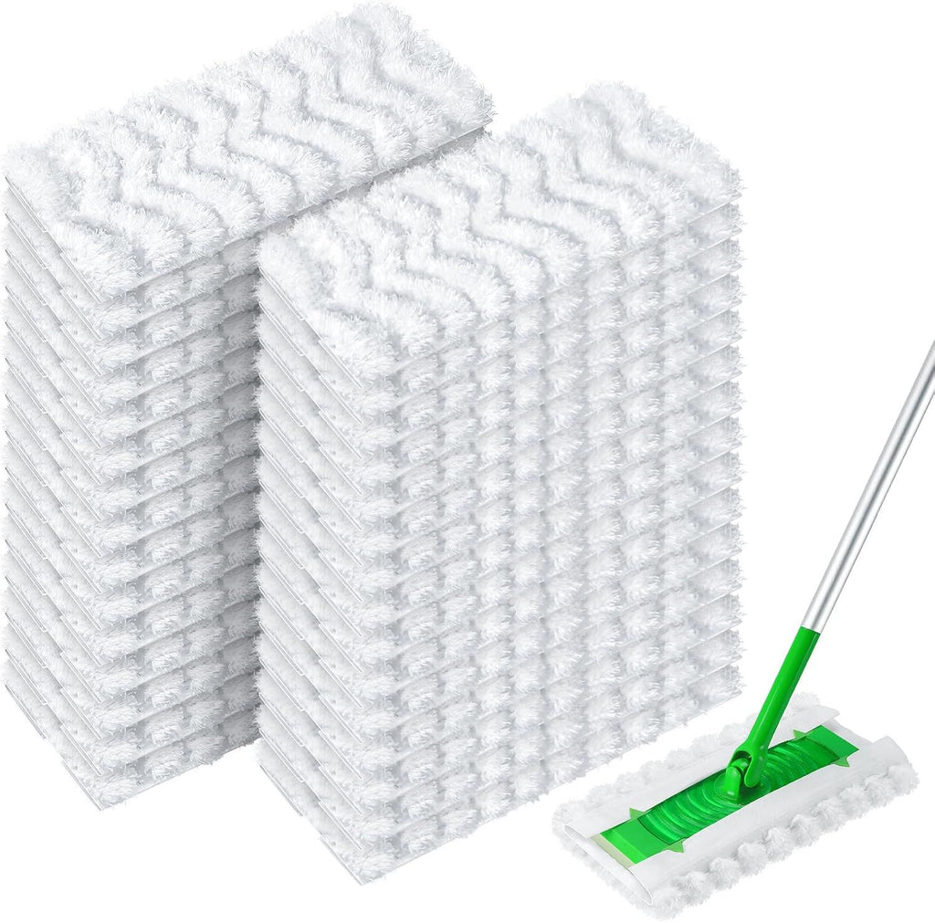 Dry Mop Pads or Swier Sweep and Mop, Heavy Duty Pet Dry Sweeper Reills, Sweeping Cloths or Cleaning Hardwood loor Dust and Hair, Disposable, Unscented, 30 Count