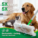 Dry Mop Pads or Swier Sweep and Mop, Heavy Duty Pet Dry Sweeper Reills, Sweeping Cloths or Cleaning Hardwood loor Dust and Hair, Disposable, Unscented, 30 Count