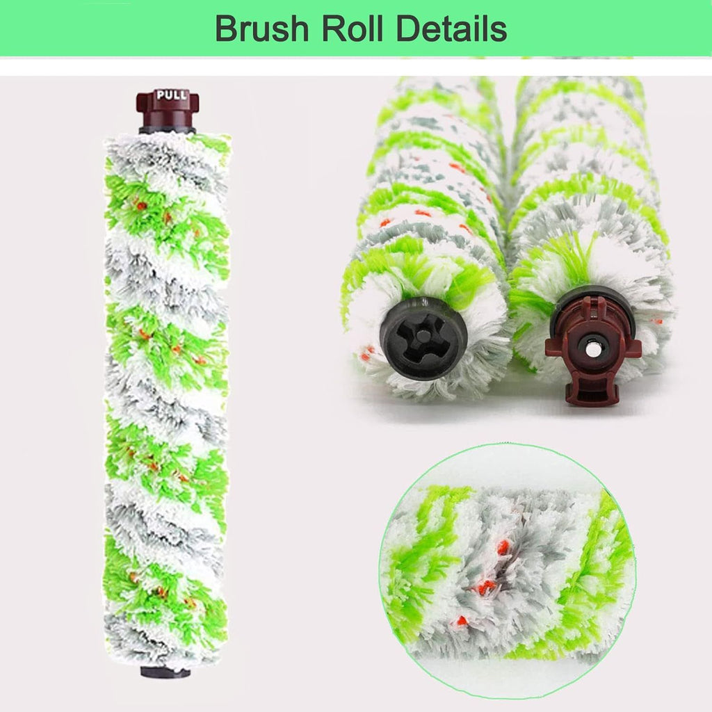 6 Pack Replacement Parts or bissell CrossWave Pet Pro 2306A & CrossWave 1785 Series 3888A Vacuum Cleaner, 3 Pack 2460 Brush Rolls,3 Pack 1866 ilters,Compare to Part 1613568&161-3568,1608684