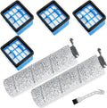 Replacement Parts or Bissell Crosswave Omniorce 3882 3883 3967 3970 CrossWave Omniorce Omniind Vacuum Cleaner, 2 Brush Rolls,4 ilters