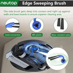 Replacement Parts Compatible with Ecovacs Deebot X11 OmniCyclone, Robot Vacuum Accessories with 1 Main Brush 2 Mopping Roller 4 ilter 4 Side Brush