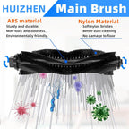 Accessories Kit or iHome AutoVac Eclipse iHRV1 / Eclipse G iHRV2 Robot Vacuum Replacement Parts, 1 Main Roller Brush, 4 Side Brush, 4 Hepa ilter