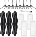 WVCR200S Replacement Parts or WYZE Robot Vacuum Cleaner WVCR200S Spare Accessories, 3 Main Roller Brush, 8 Side Brushes, 4 Hepa ilters, 1 Cleaning Tool