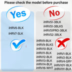 11Pcs iHRV6-BLK Replacement Parts or iHome AutoVac Nova Sel Empty Robot Vacuum Cleaner Spare Accessories, 1 Main Roller Brush,4 Side Brushes, 2 Hepa ilters, 2 Dust Bags, 2 Mop Pads