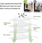 11Pcs iHRV6-BLK Replacement Parts or iHome AutoVac Nova Sel Empty Robot Vacuum Cleaner Spare Accessories, 1 Main Roller Brush,4 Side Brushes, 2 Hepa ilters, 2 Dust Bags, 2 Mop Pads