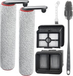 H12 Pro Roller Brush Replacement and HEPA ilter or Dreame H12 Pro, H12 Dual, G10 Pro Cordless Wet Dry Vacuum Cleaner, 2 Brush Rollers, 2 HEPA ilters, 1 Water Tank Brush, 1 Cleaning Brush