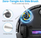 22 Pack Replacement Accessories or  Q7 M5 / Q7 M5+ / Q7 L5 / Q7 L5+ Robot Vacuum Cleaner, 2 Main Brushes 6 Side Brushes 6 HEPA ilters 6 Mop Pads 1 Cleaning Brush 1 Screwdriver