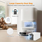 18 Pack Accessories Kit or Dreame L10s Ultra Gen 2/L10s Pro Ultra Heat/X30 Ultra/L40s Ultra AE/CE Robot Vacuum, 1 TriCut Brush 4 Side Brushes 4 HEPA ilters 4 Mop Pads 4 Dust Bags 1 Cleaning Brush