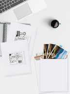 Eupako 9x11.5" 25 Pack Photo Document Mailer White Stay Flat Self-Seal Cardboard Envelopes for CDs, Pictures, Documents, 9.25 x 11.75 Inches