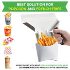 Popcorn Scoop Right Handle and Medium Holes Dredge Set - Metal Popcorn Scooper - rench ry Scoop - No Seasonings/Consumables included