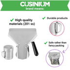 Popcorn Scoop Right Handle and Medium Holes Dredge Set - Metal Popcorn Scooper - rench ry Scoop - No Seasonings/Consumables included