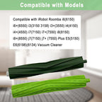 Replacement Parts or iRobot Roomba i3 i7 E5 j7 i4 i7+ i3+ i4+ i5 i5+ Combo i5 Combo i5+ i6 i6+ i8 i8+ i2 i2+ E6 E7 E & I & j Series Vacuum Cleaner 4 Sets Multi-Surace Rubber Brush Roller