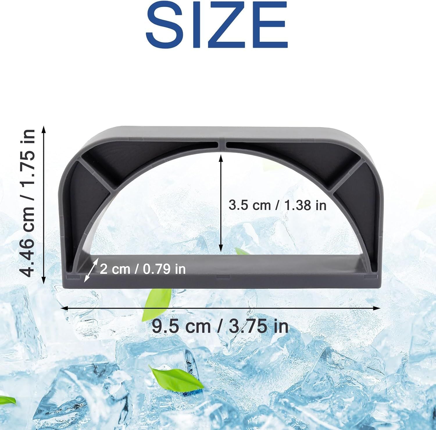 Magnetic Ice Scoop Holder for Ice Machine Ice Maker Scooper Accessory Compatible with Ge Opal Nugget ice Maker 1.0 & 2.0 (Ice Scoop not Included)