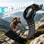 Sport Band for Samsung Galaxy Watch 7 6 5 4 Watch 6 4 Classic Watch 5 Pro | 20mm No Gap Bands for Samsung Watch Band, Soft Durable Silicone Strap for Galaxy Watch 7 Band Men, Breathable, Waterproof