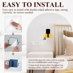 4Pcs Wall Mount Phone Holder Adhesive Wall Phone Mount Charging Stand and Remote Control Stand Multipurpose Socket Pocket Universal Deck Storage Box for Bedroom, Kitchen, Bathroom, Office