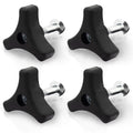 4 Sets Lawn Mower Handle Bolts, Triangle Knob Handle Screw Bolt, Universal Lawnmowers Handle Wing Nut and Bolt, for Honda & Most Lawn Mower Machine Accessories Supplies