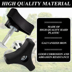4 Sets Lawn Mower Handle Bolts, Triangle Knob Handle Screw Bolt, Universal Lawnmowers Handle Wing Nut and Bolt, for Honda & Most Lawn Mower Machine Accessories Supplies