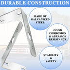 2 Pcs Trailer Light Brackets L Shape Tail Light Mounting Bracket Galvanized L Shape Tail Light Bracket for Boat Utility Trailer Lights Parts Accessories (4.5 x 3 x 1.5 Inch)